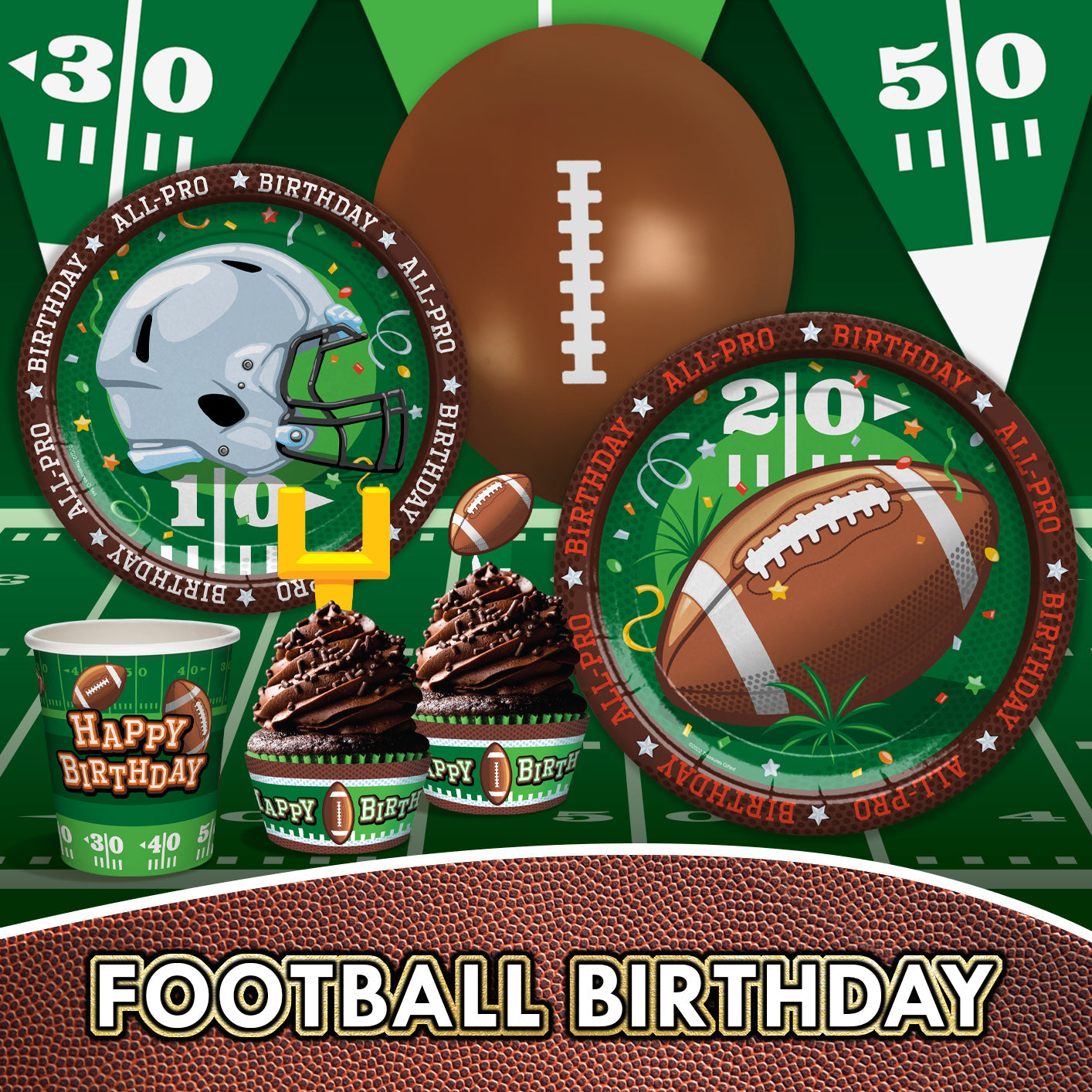 Football Birthday Party Supplies