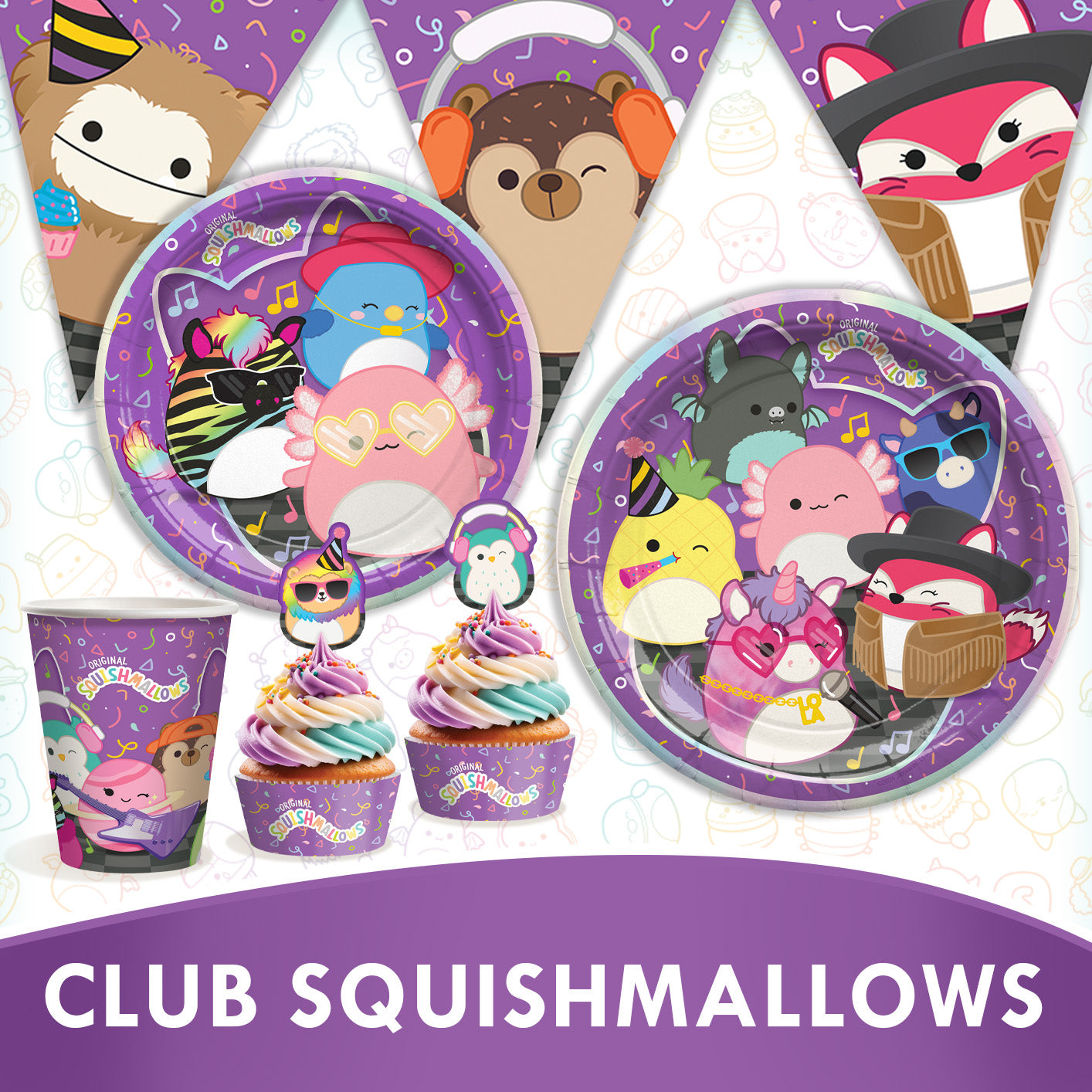 Club Squishmallows Party Supplies