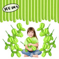 Lime Green Twisting Balloons - Long Balloons