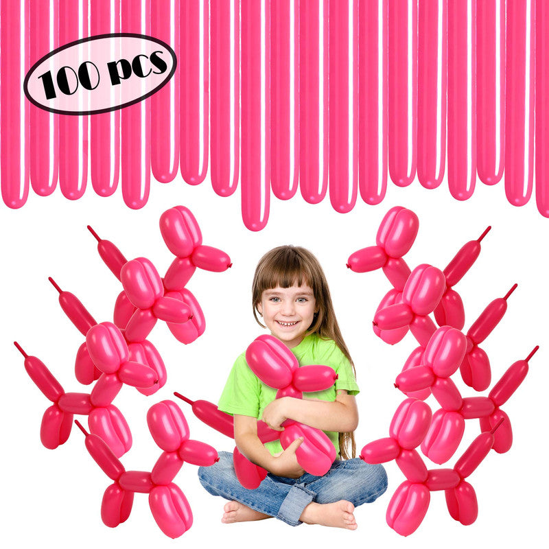 Magenta Twisting Balloons - Long Balloons