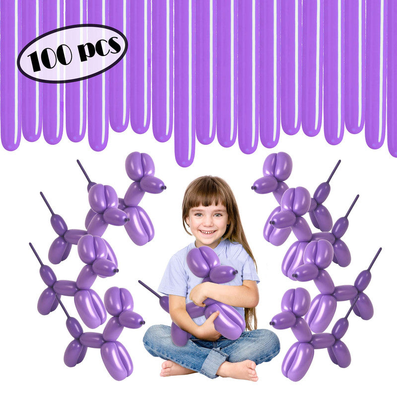 Purple Twisting Balloons - Long Balloons