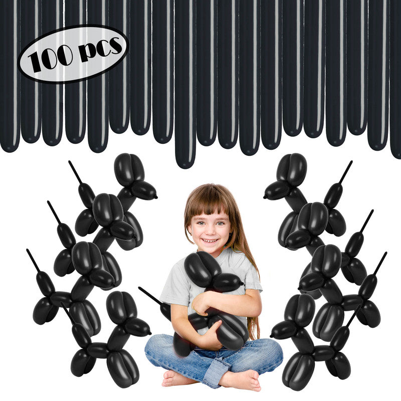 Black Twisting Balloons - Long Balloons