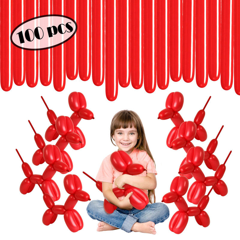 Red Twisting Balloons - Long Balloons