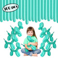 Turquoise Twisting Balloons - Long Balloons