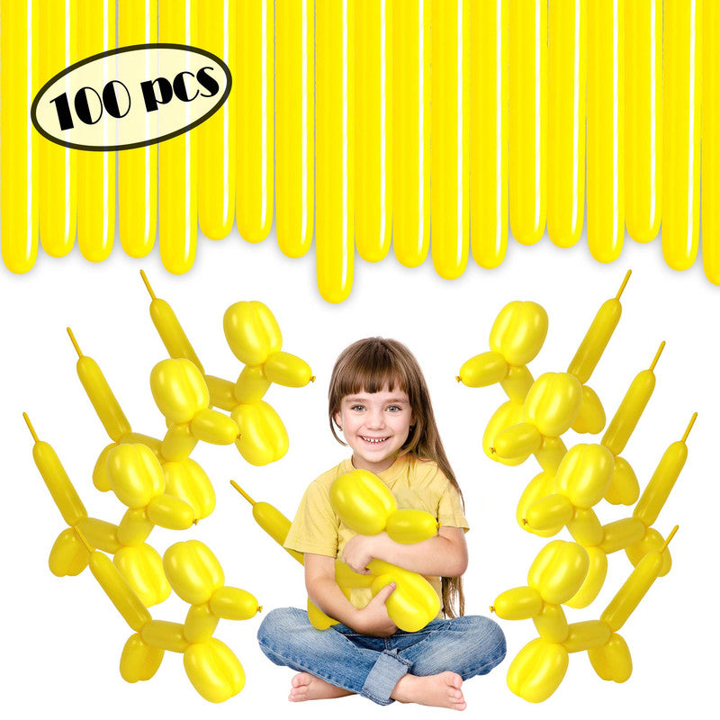 Yellow Twisting Balloons - Long Balloons