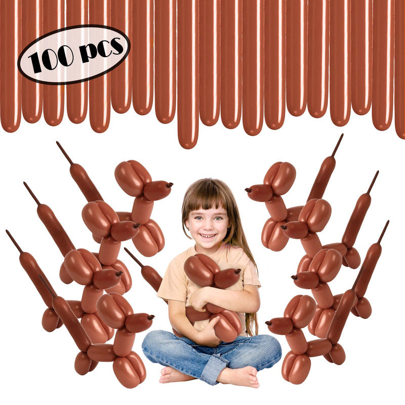 Brown Twisting Balloons - Long Balloons