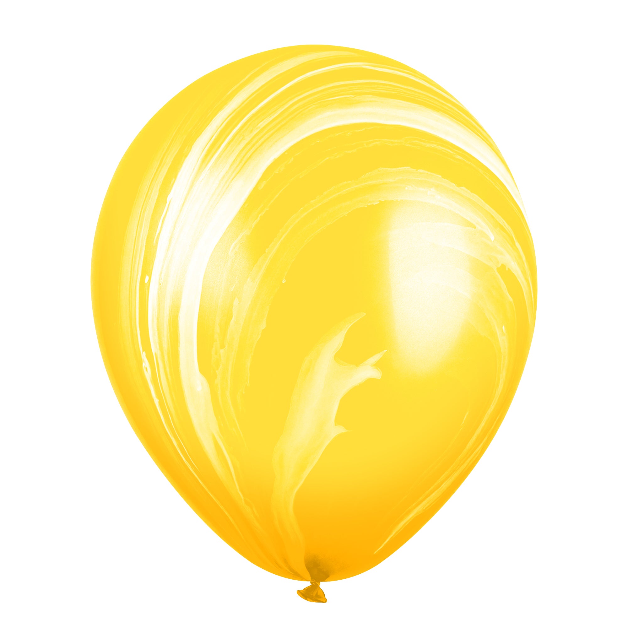 Yellow Marble Balloons - 12 Inch Latex Balloons
