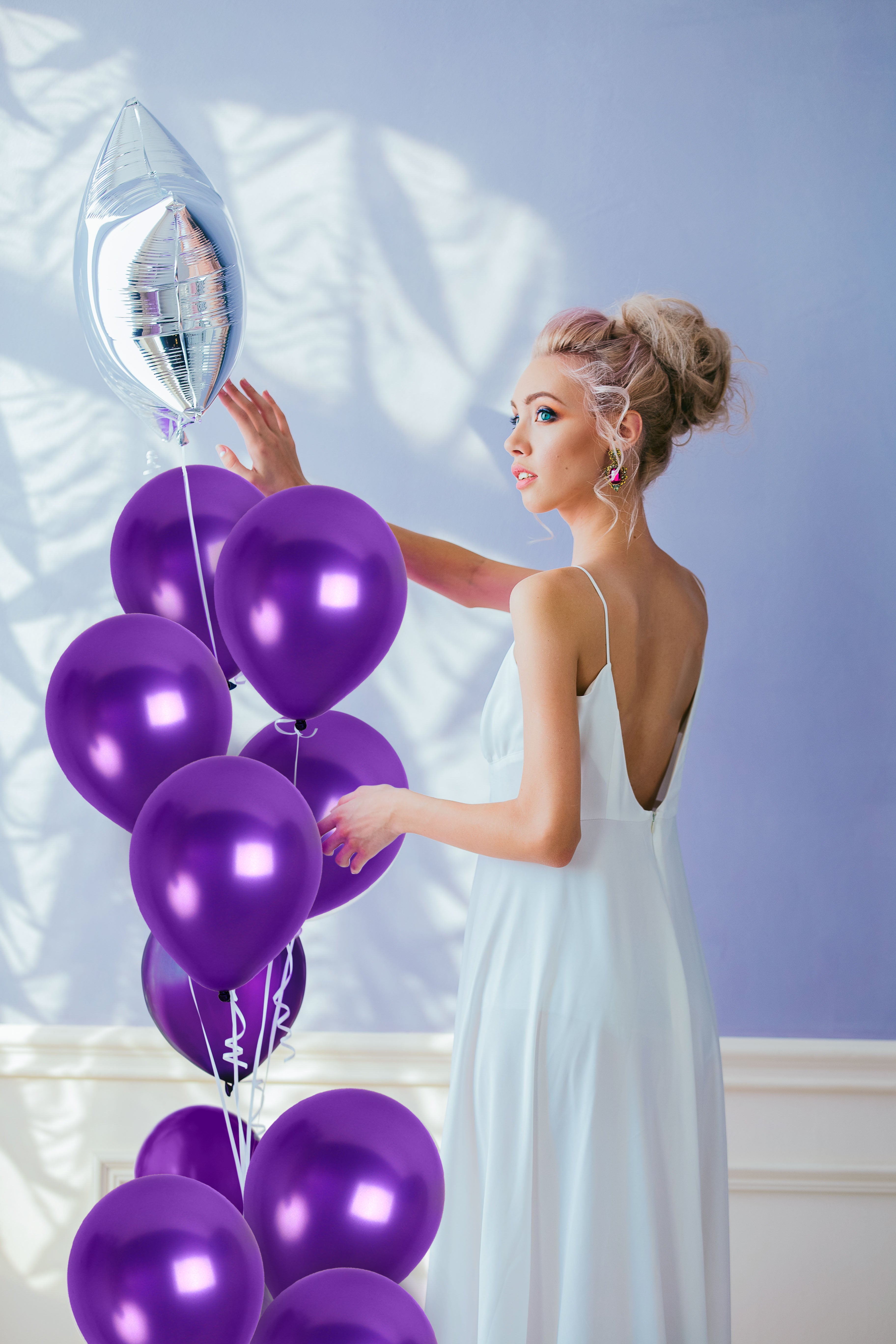 Pearlescent Purple Balloons - 12 Inch Latex Balloons