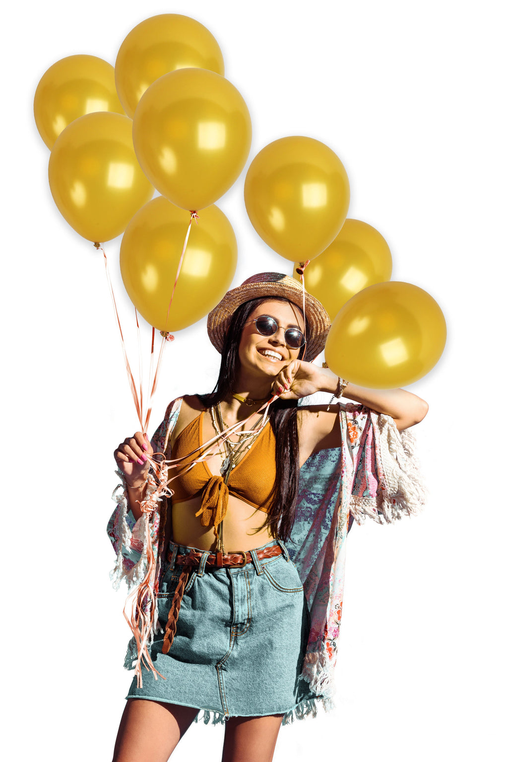Pearlescent Gold Balloons - 12 Inch Latex Balloons