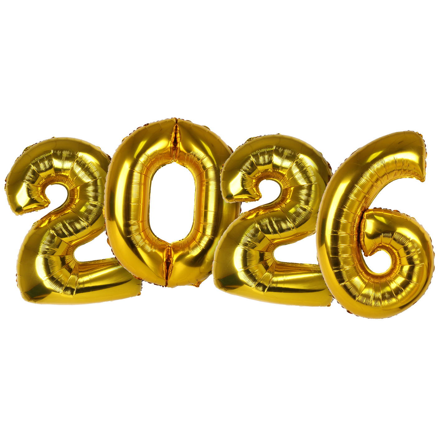 40 Inch Gold Foil 2026 Number Balloons
