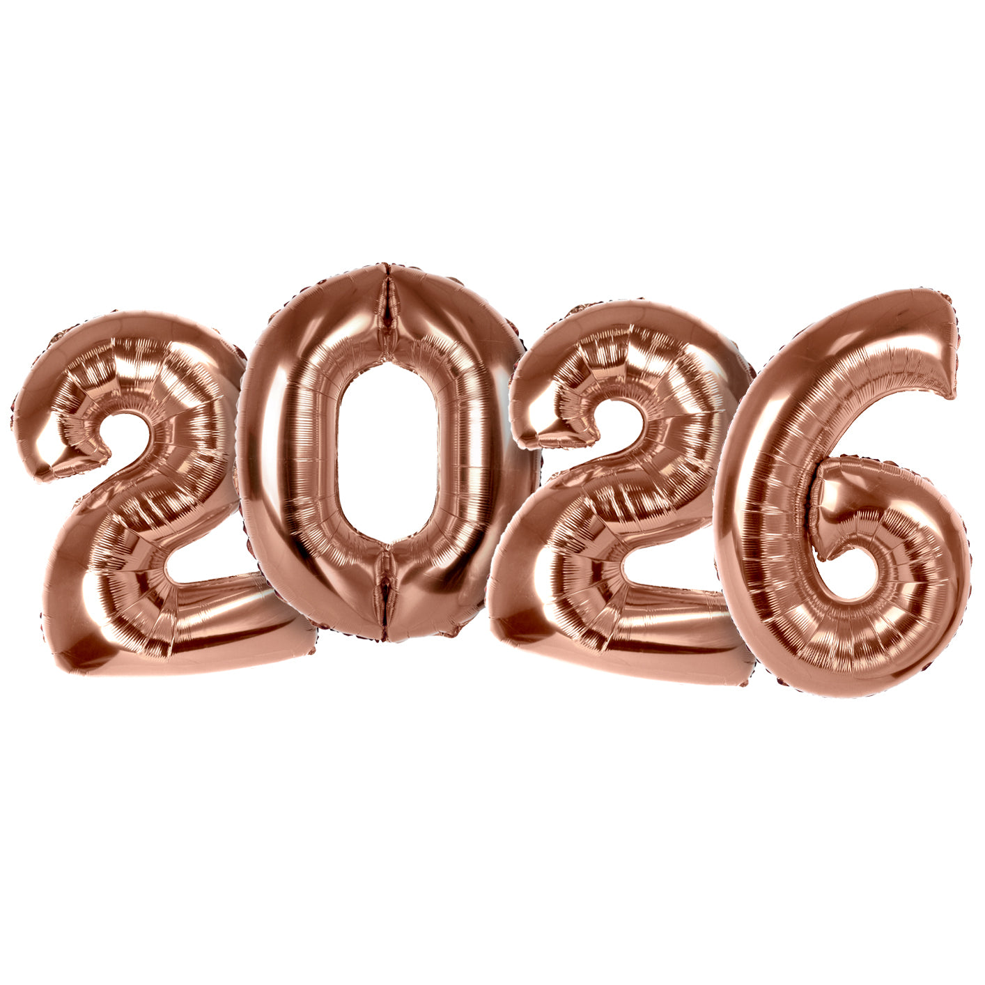 40 Inch Rose Gold Foil 2026 Number Balloons