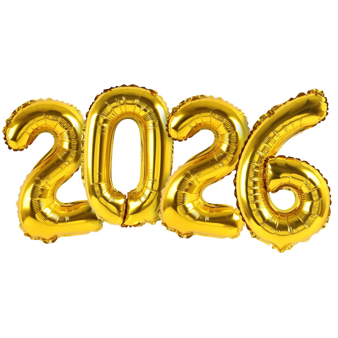 16 Inch Gold Foil 2026 Number Balloons