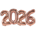 16 Inch Rose Gold Foil 2026 Number Balloons
