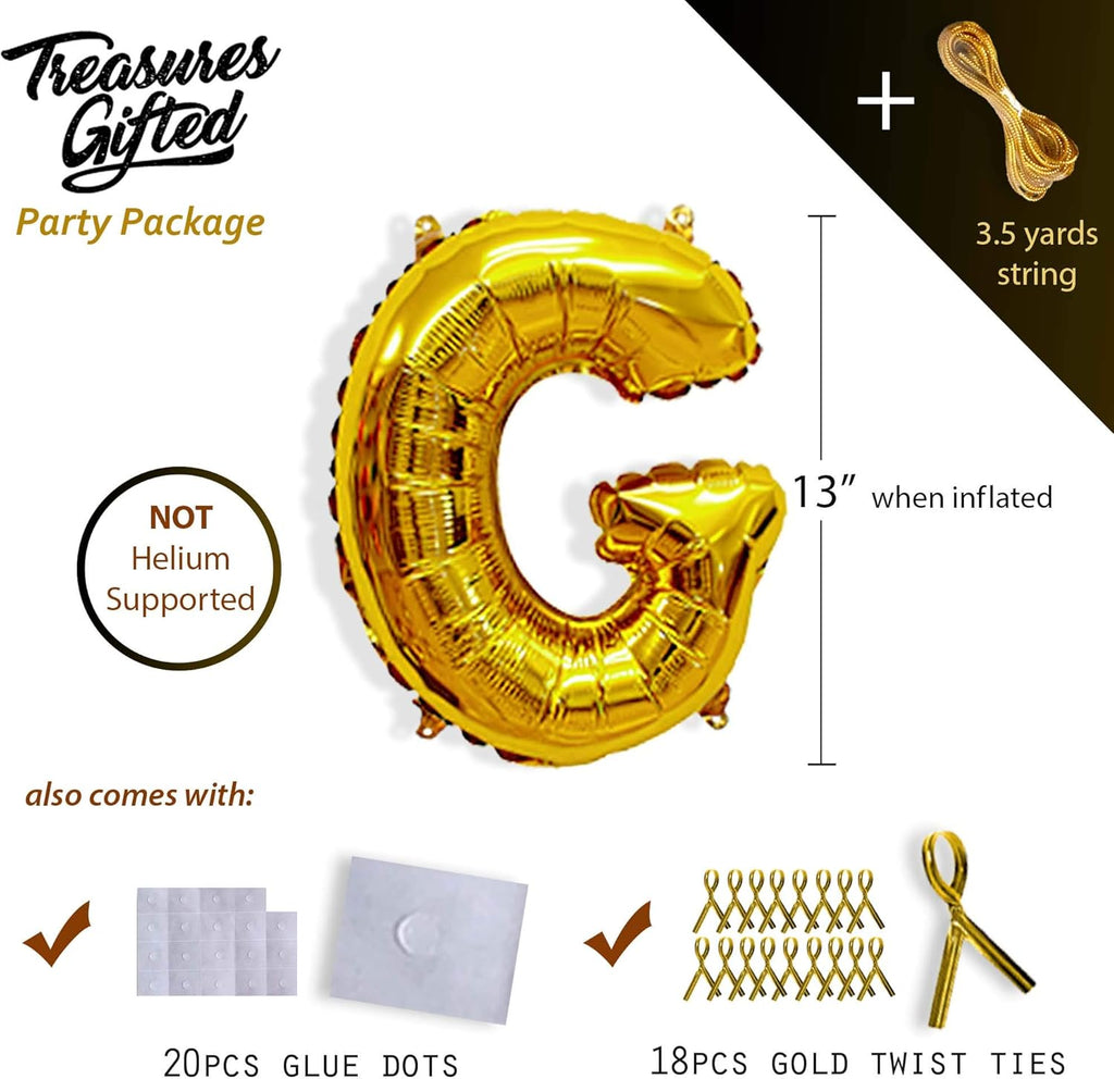 16 Inch Gold Foil Congrats Balloons