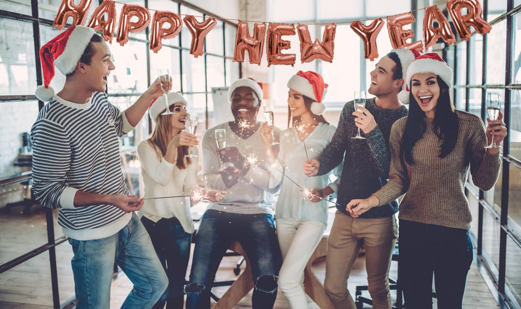 16 Inch Rose Gold Foil Happy New Year Balloons