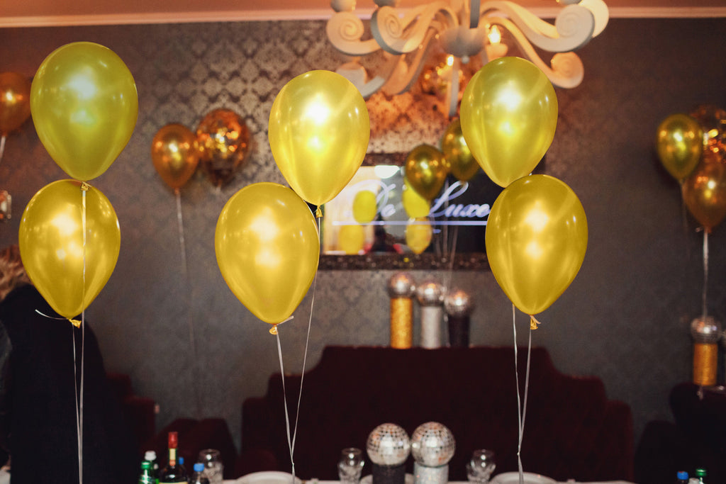 Pearlescent Gold Balloons - 12 Inch Latex Balloons