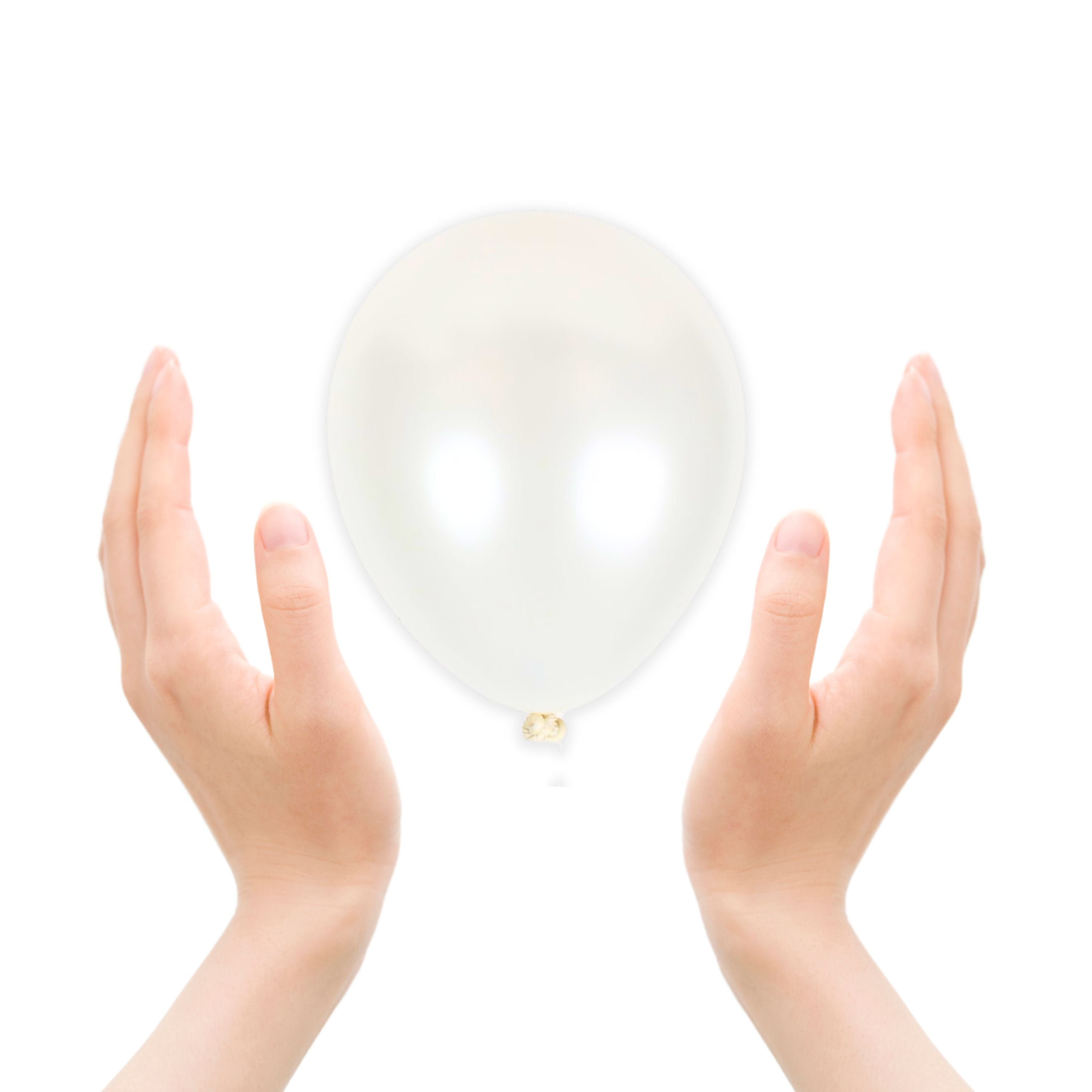 Pearlescent White Balloons - 5 Inch Latex Balloons