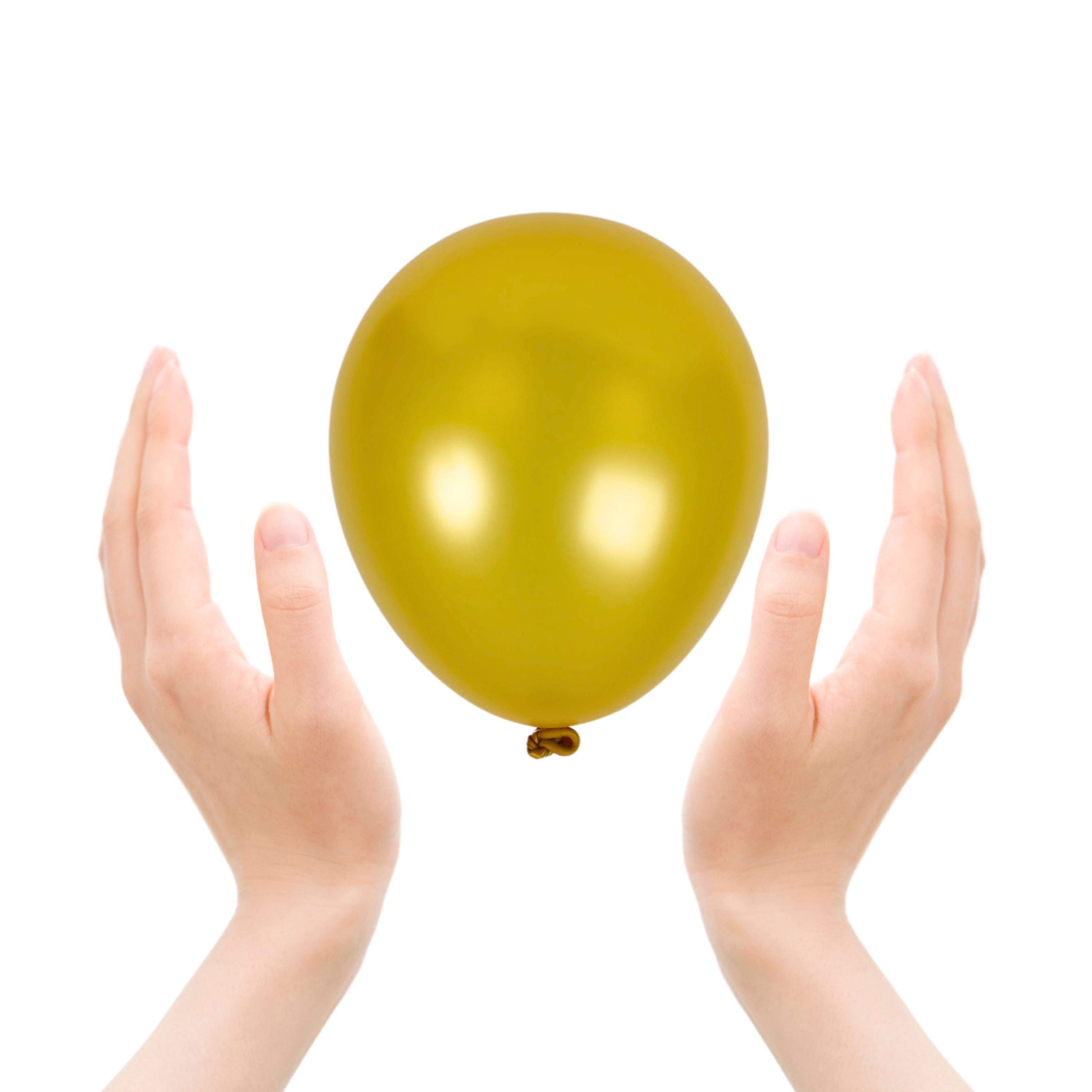 Pearlescent Gold Balloons - 5 Inch Latex Balloons