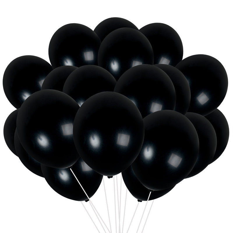 Black Balloons - 12 Inch Latex Balloons
