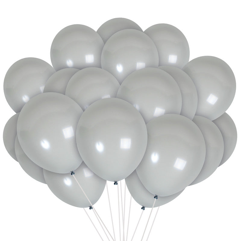 Grey Balloons - 12 Inch Latex Balloons