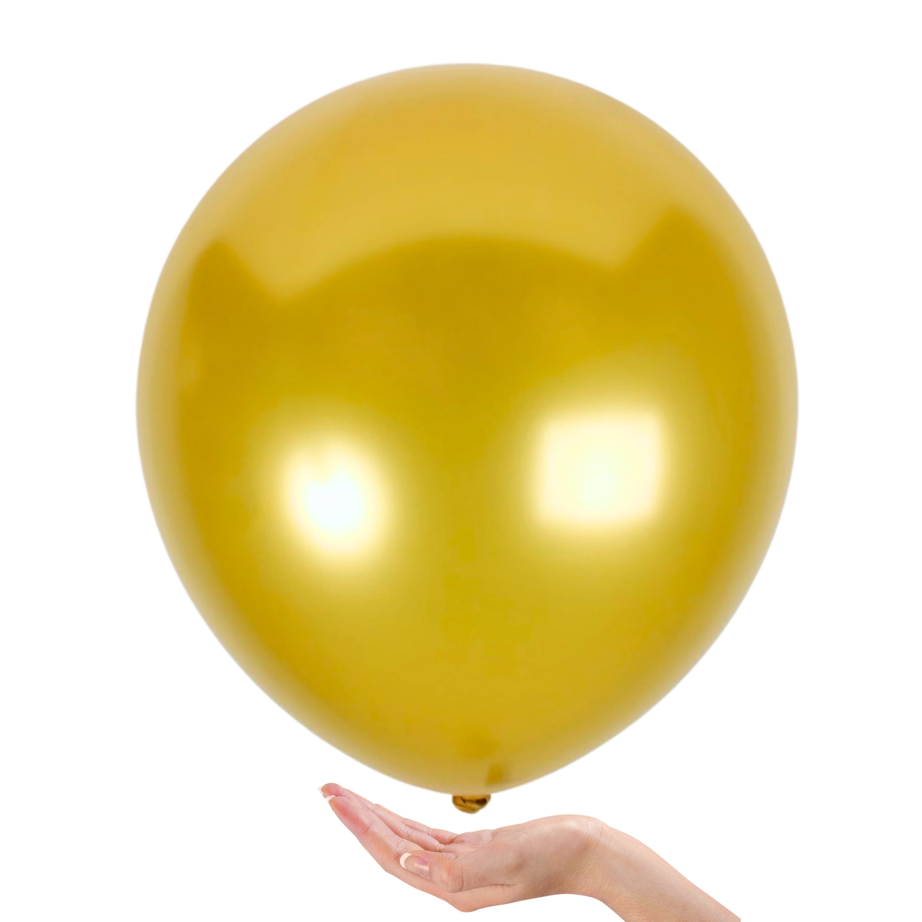 Pearlescent Gold Balloons - 18 Inch Latex Balloons