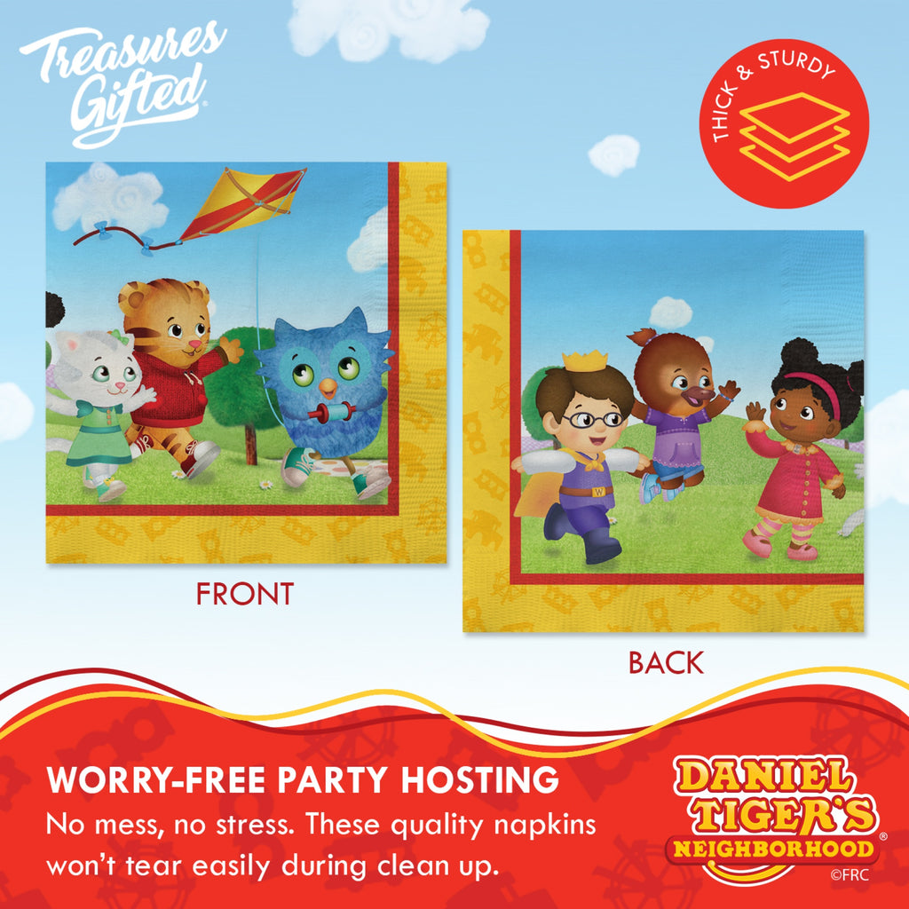 Daniel Tiger Birthday Supplies Tableware Classic Set for 16 Guests