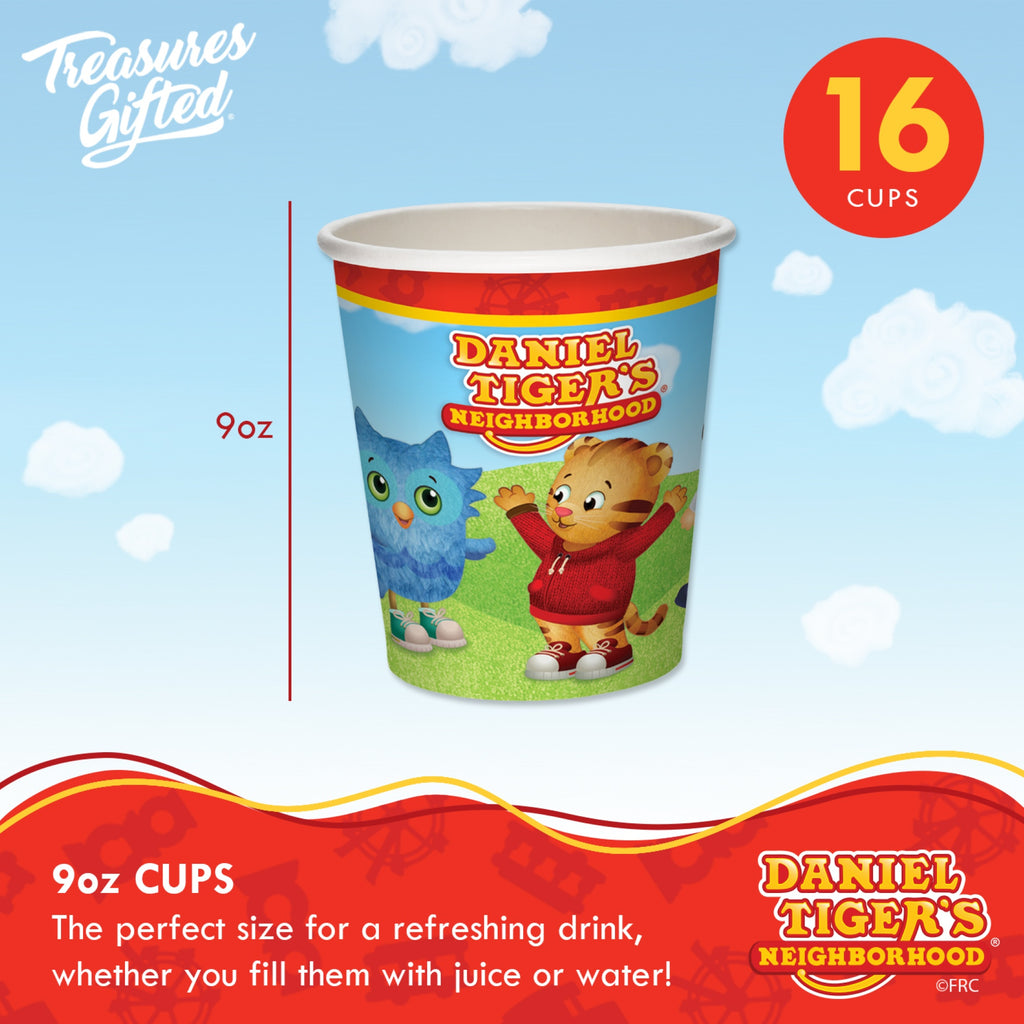 Daniel Tiger Birthday Supplies Tableware Classic Set for 16 Guests