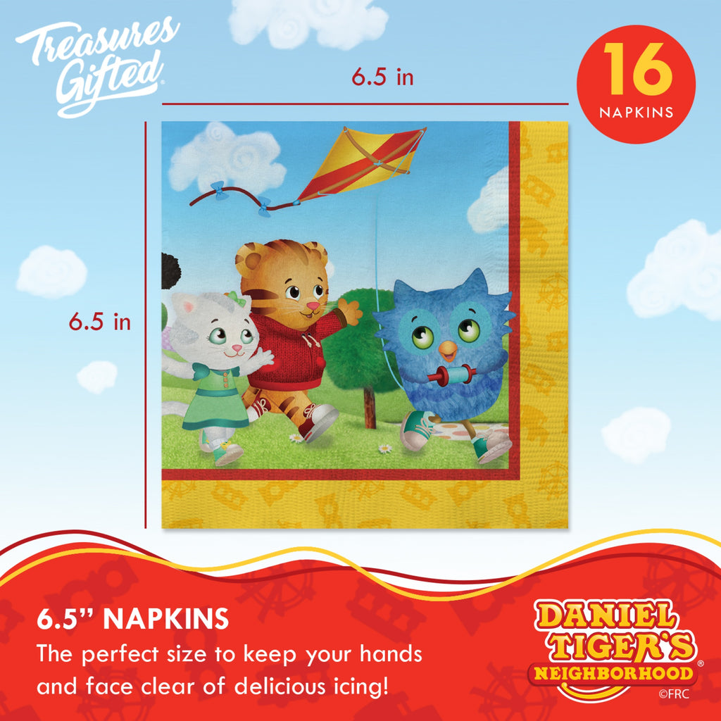 Daniel Tiger Birthday Supplies Tableware Deluxe Set for 16 Guests