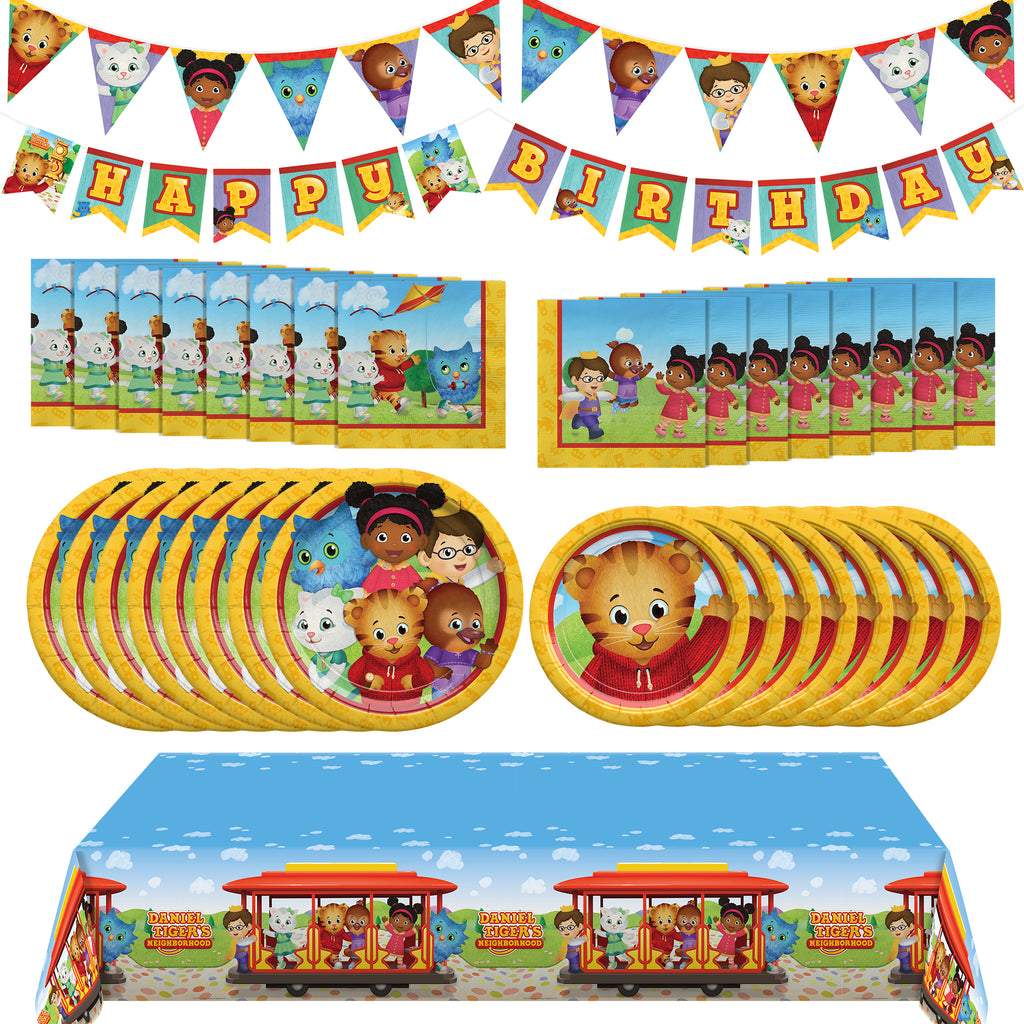 Daniel Tiger Birthday Supplies Complete Set for 16 Guests