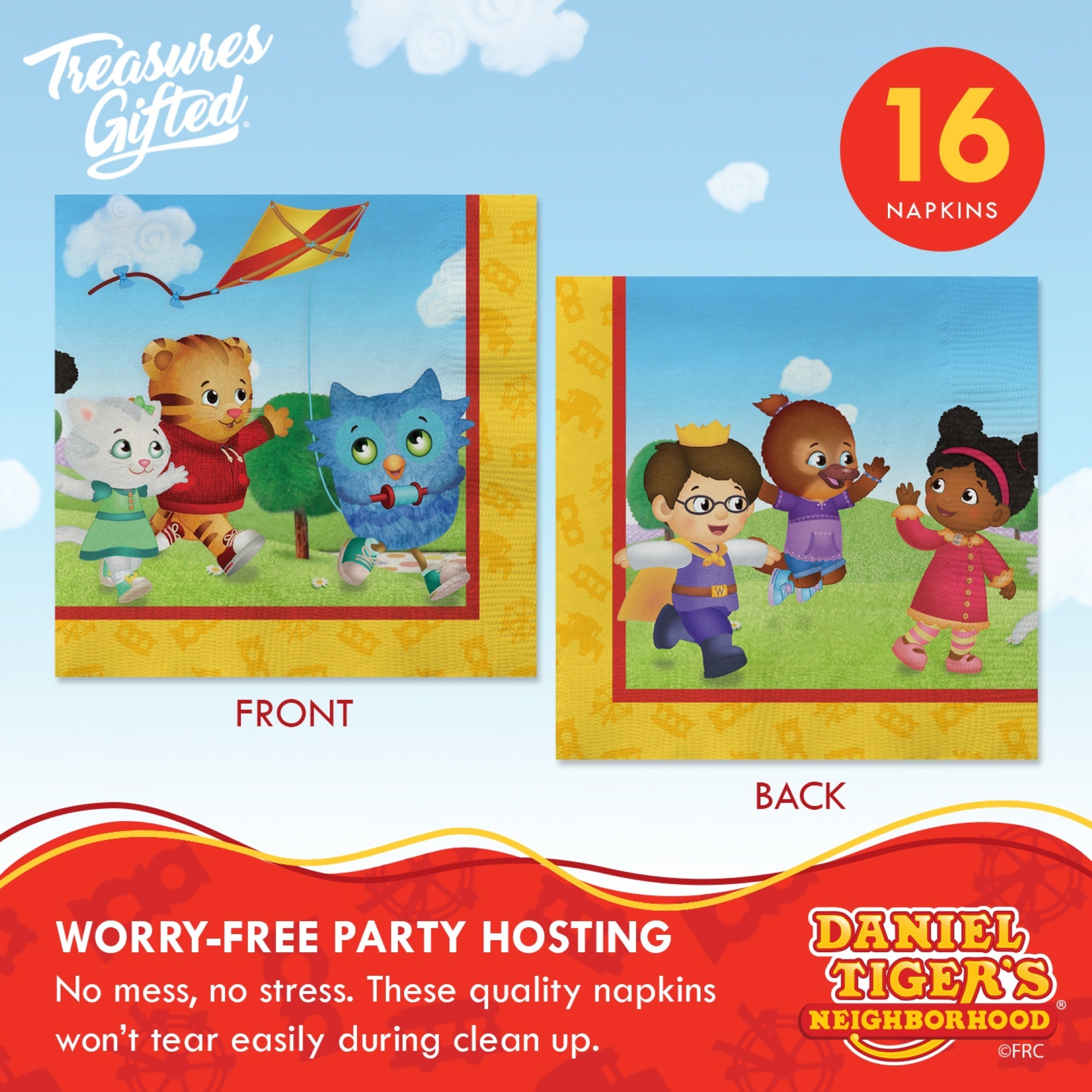 Daniel Tiger Birthday Supplies Complete Set for 16 Guests