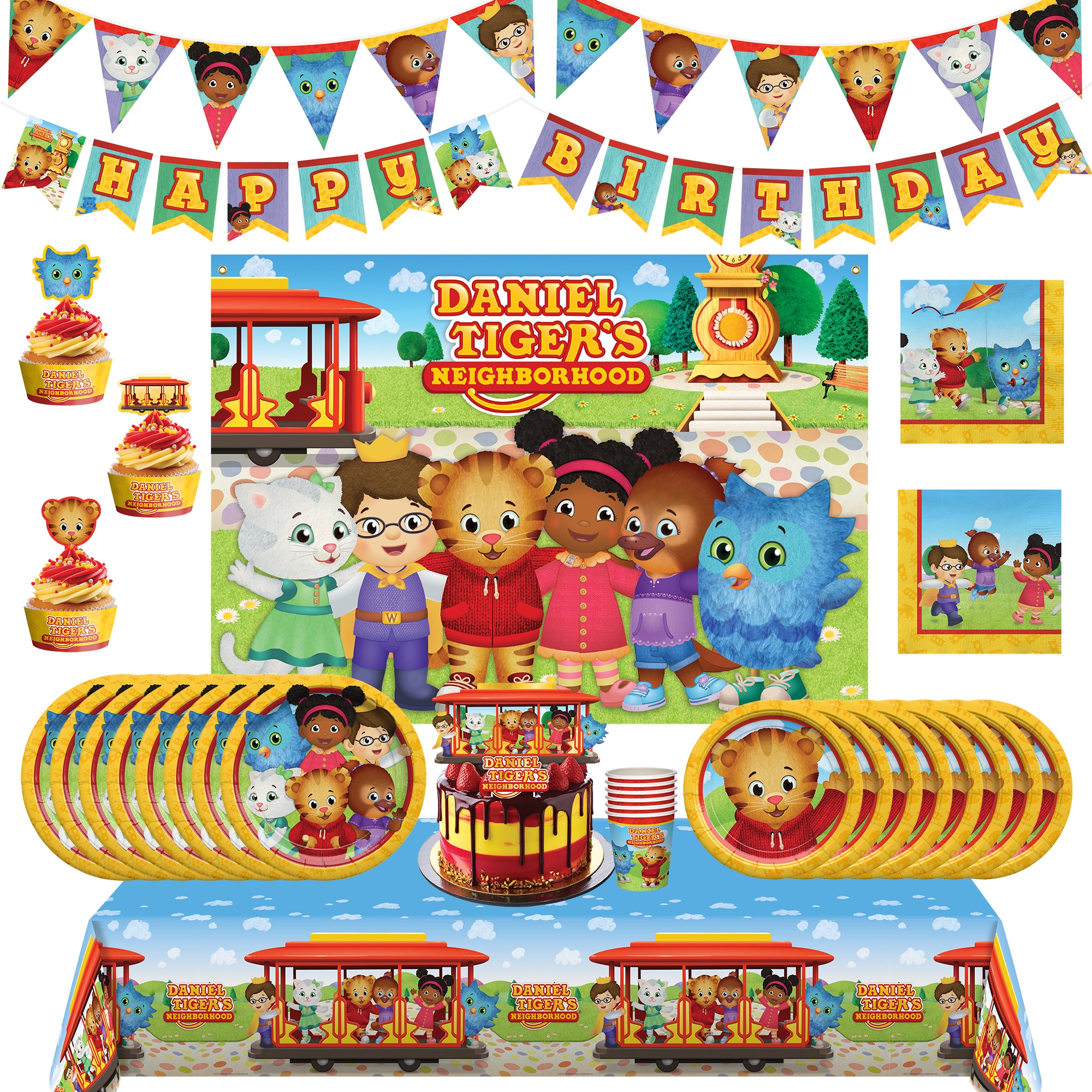 Daniel Tiger Birthday Supplies Ultimate Set for 16 Guests