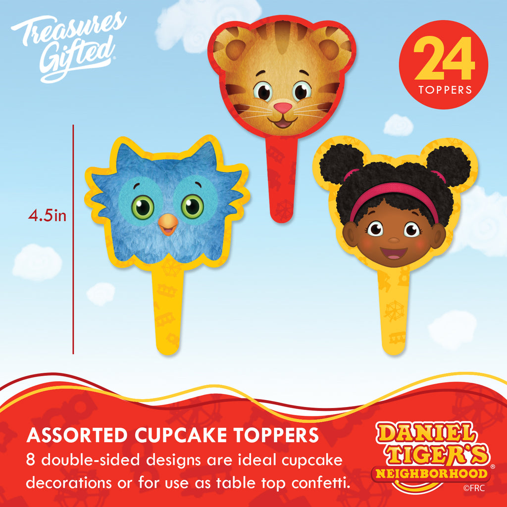 Daniel Tiger Cake Topper & Daniel Tiger Cupcake Toppers Kit