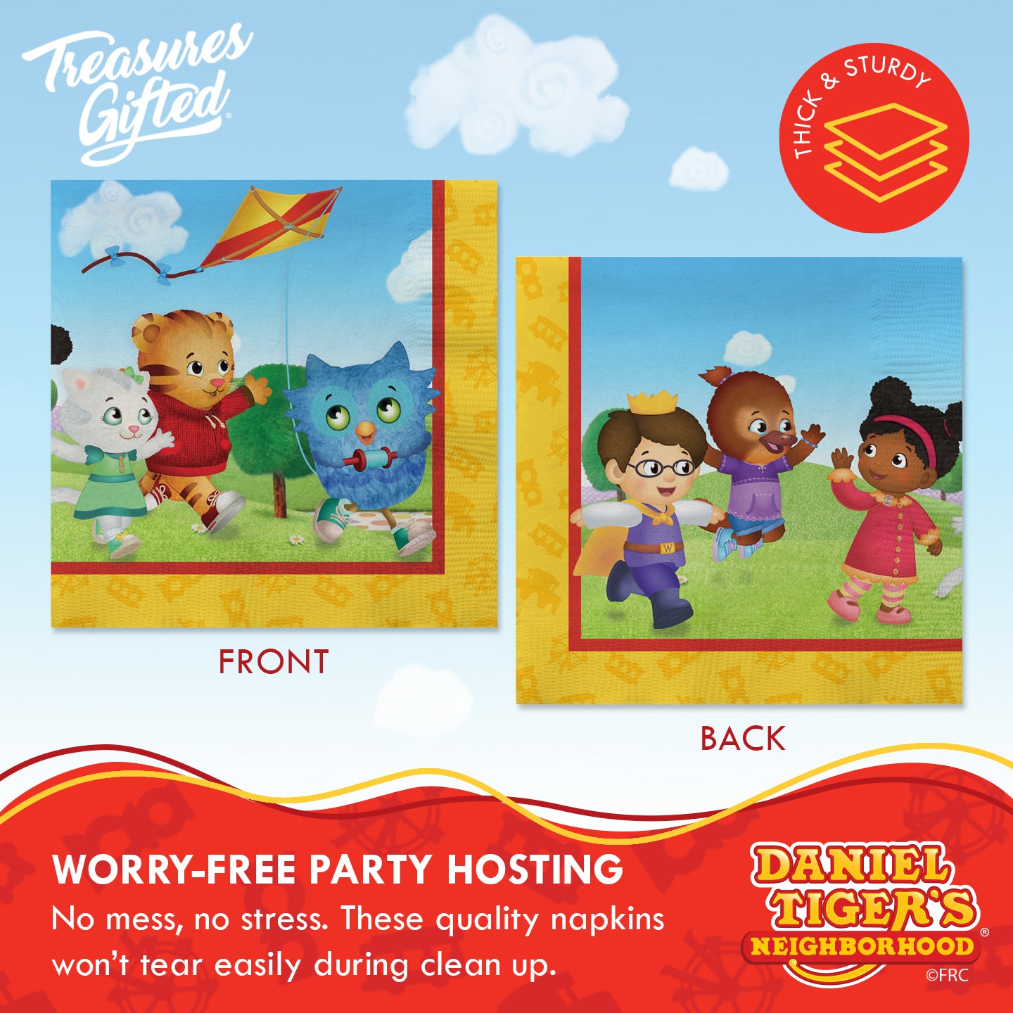 Daniel Tiger Napkins - Daniel Tiger Birthday Supplies