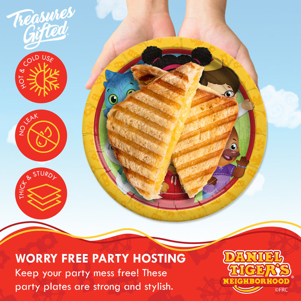 Daniel Tiger Plates 9in - Daniel Tiger Birthday Supplies
