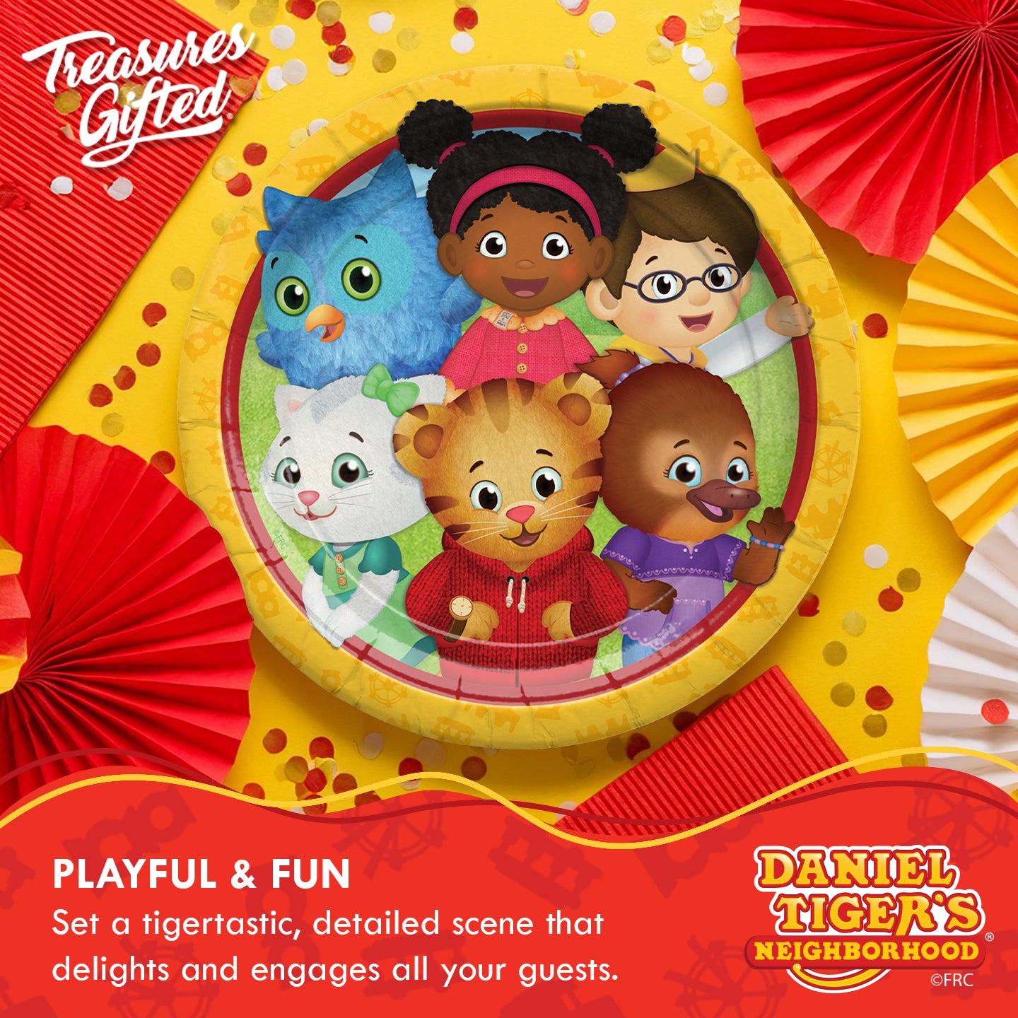 Daniel Tiger Plates 9in - Daniel Tiger Birthday Supplies