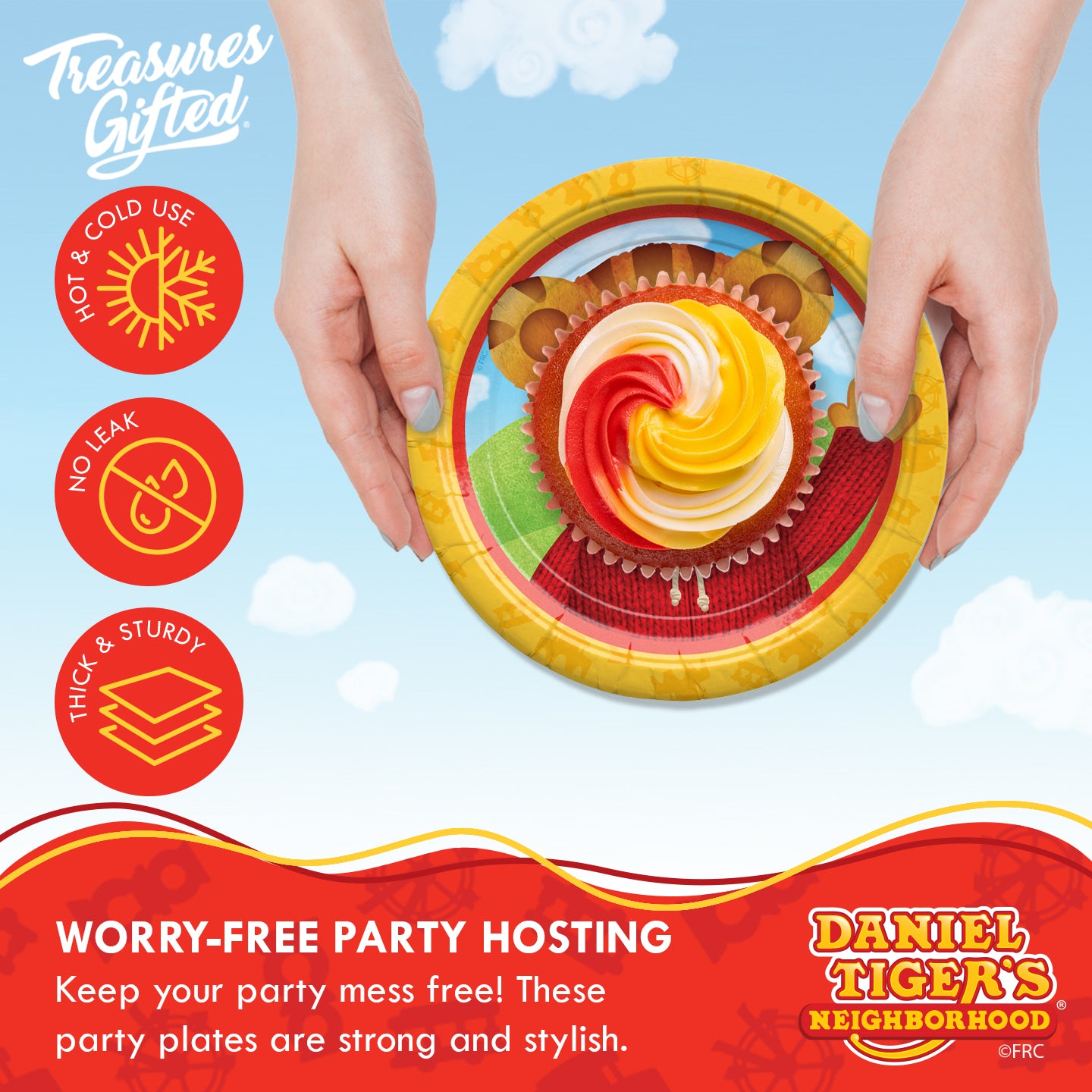 Daniel Tiger Plates 7in - Daniel Tiger Birthday Supplies