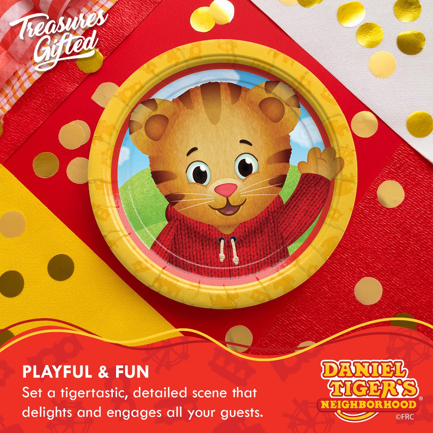 Daniel Tiger Plates 7in - Daniel Tiger Birthday Supplies
