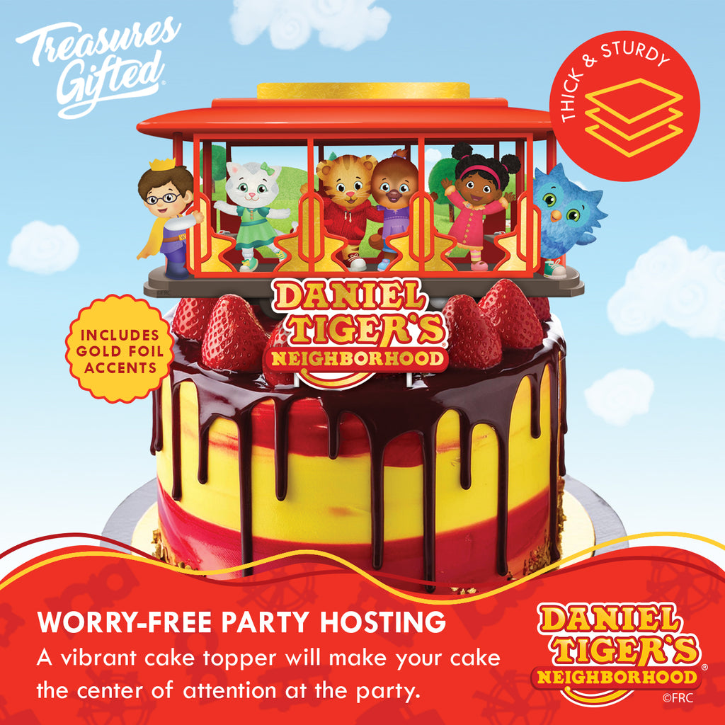 Daniel Tiger Cake Topper - Daniel Tiger Birthday Supplies