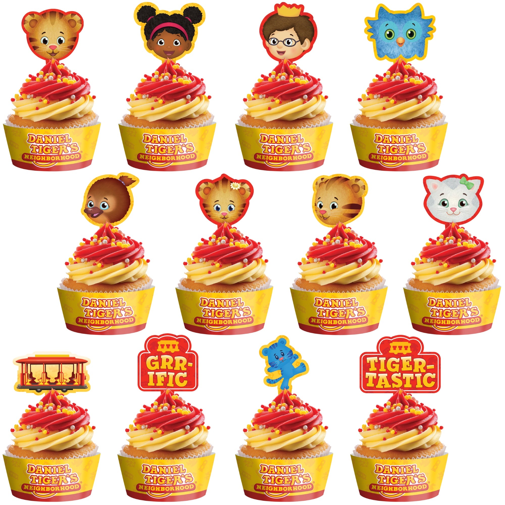 Daniel Tiger Cupcake Toppers & Daniel Tiger Cupcake Wrappers