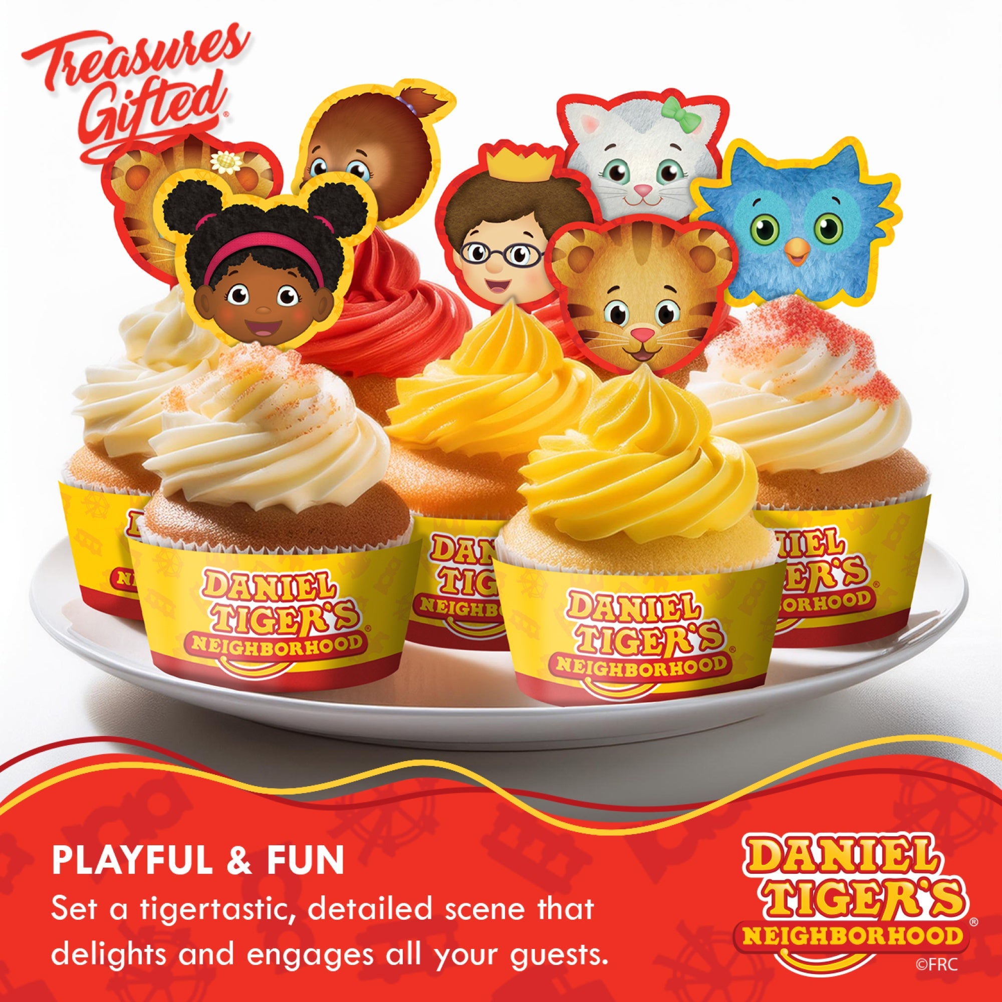 Daniel Tiger Cupcake Toppers & Daniel Tiger Cupcake Wrappers
