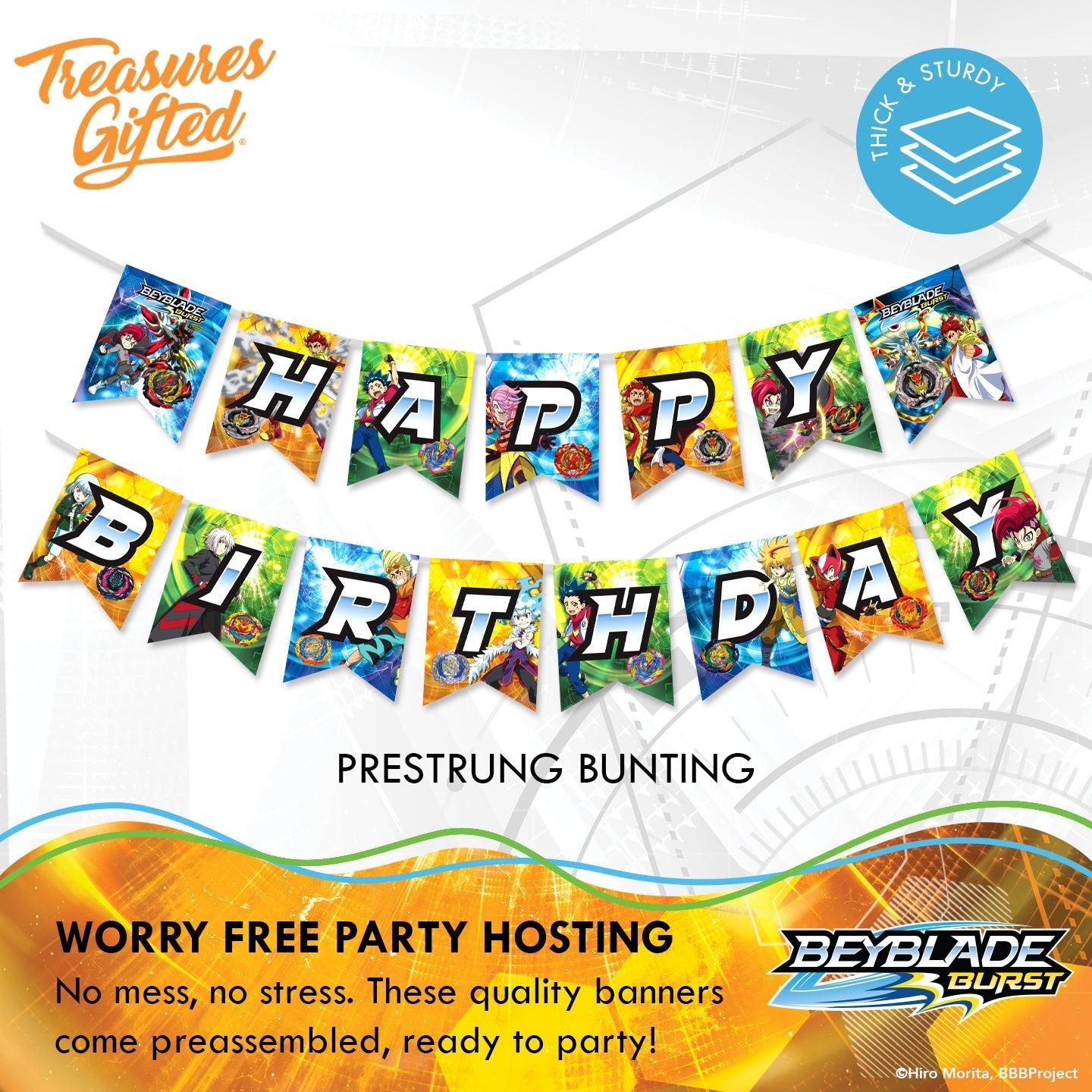 BEYBLADE Birthday Banner - BEYBLADE Party Supplies