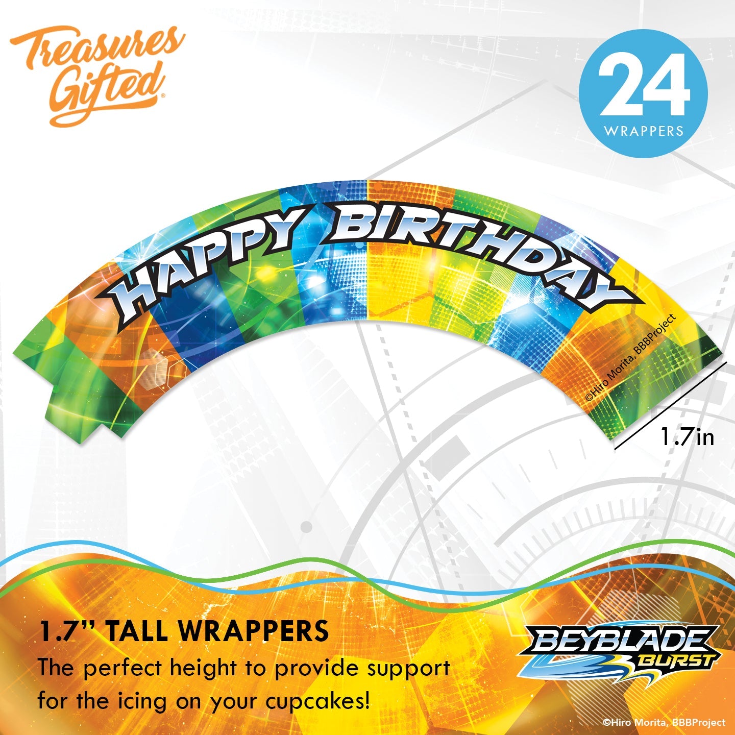 BEYBLADE Cake Topper & BEYBLADE Cupcake Toppers Kit