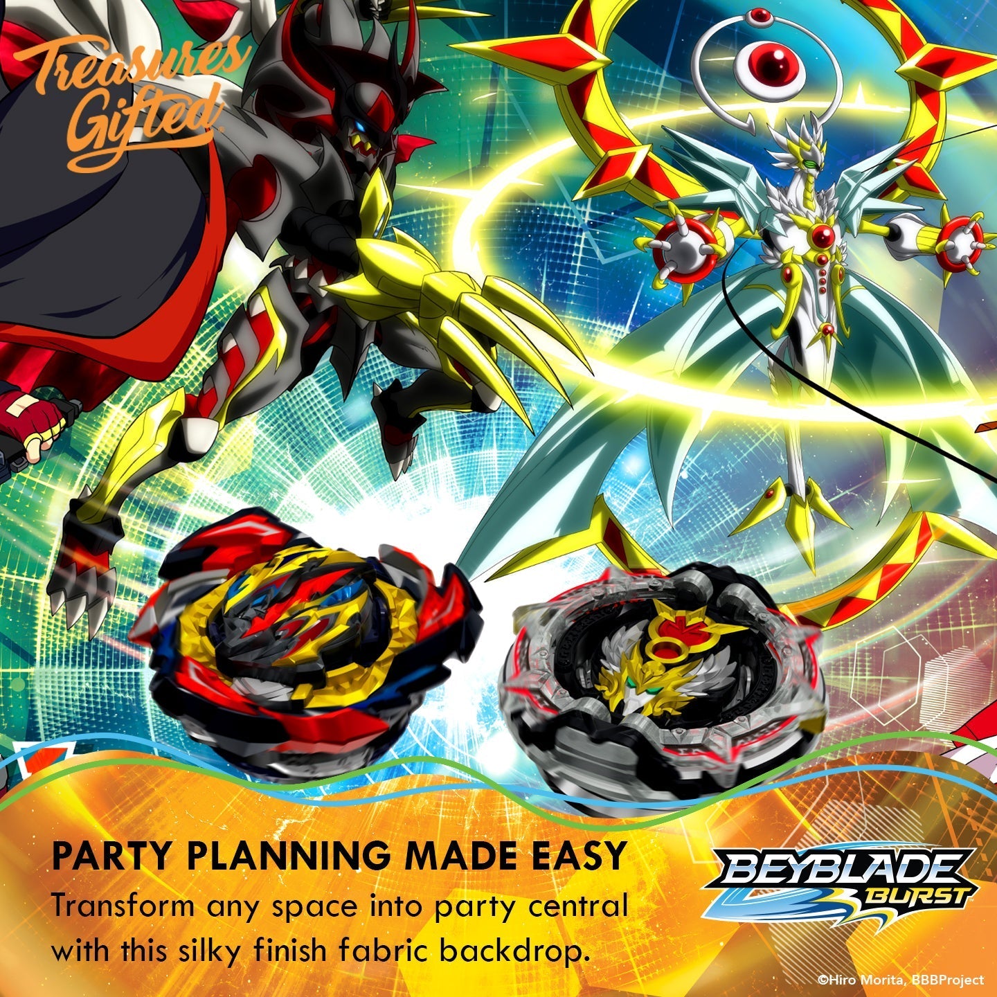 BEYBLADE Backdrop - BEYBLADE Party Supplies