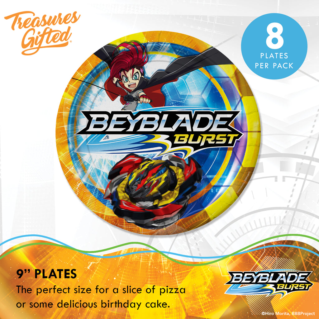 BEYBLADE Plates 9in - BEYBLADE Party Supplies