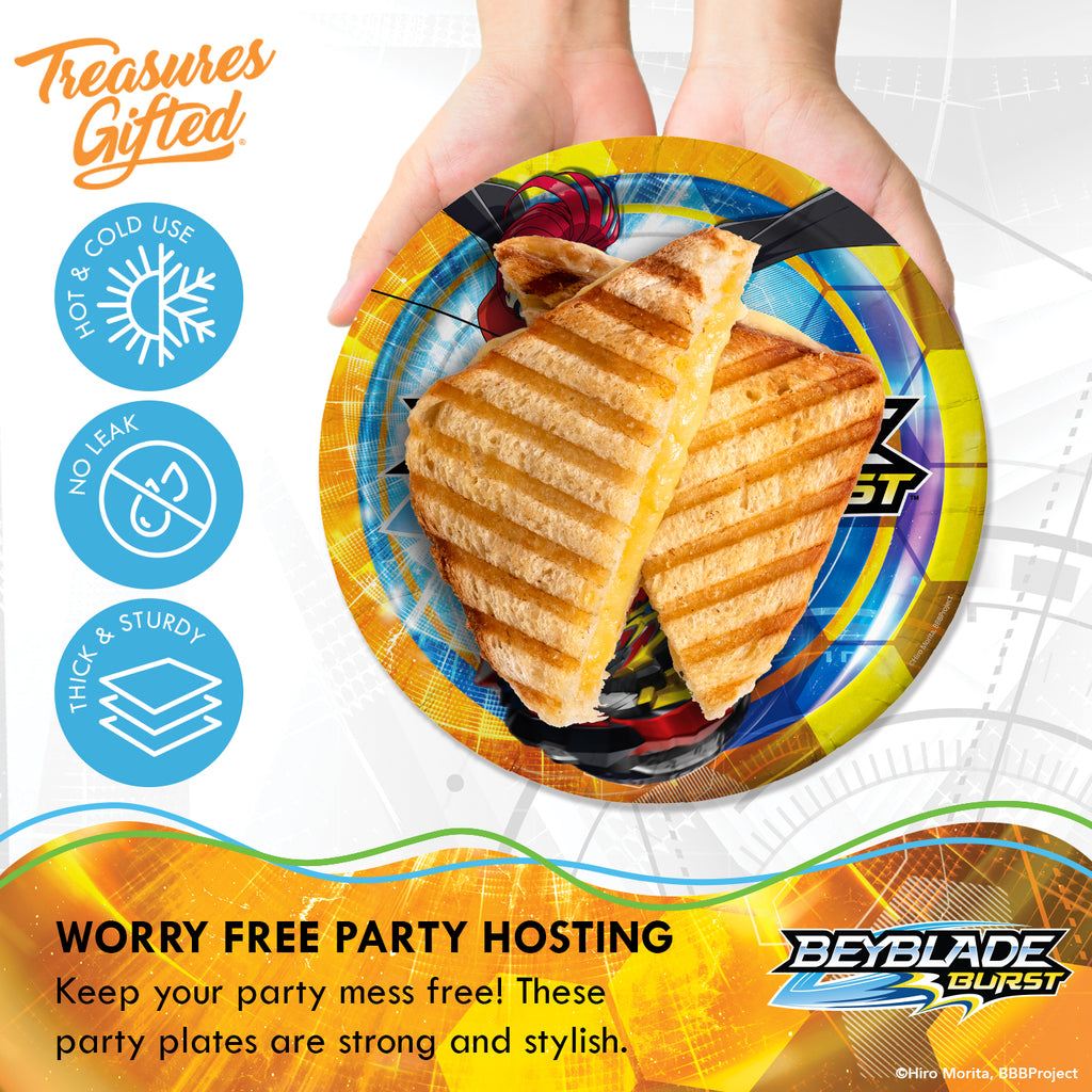 BEYBLADE Plates 9in - BEYBLADE Party Supplies