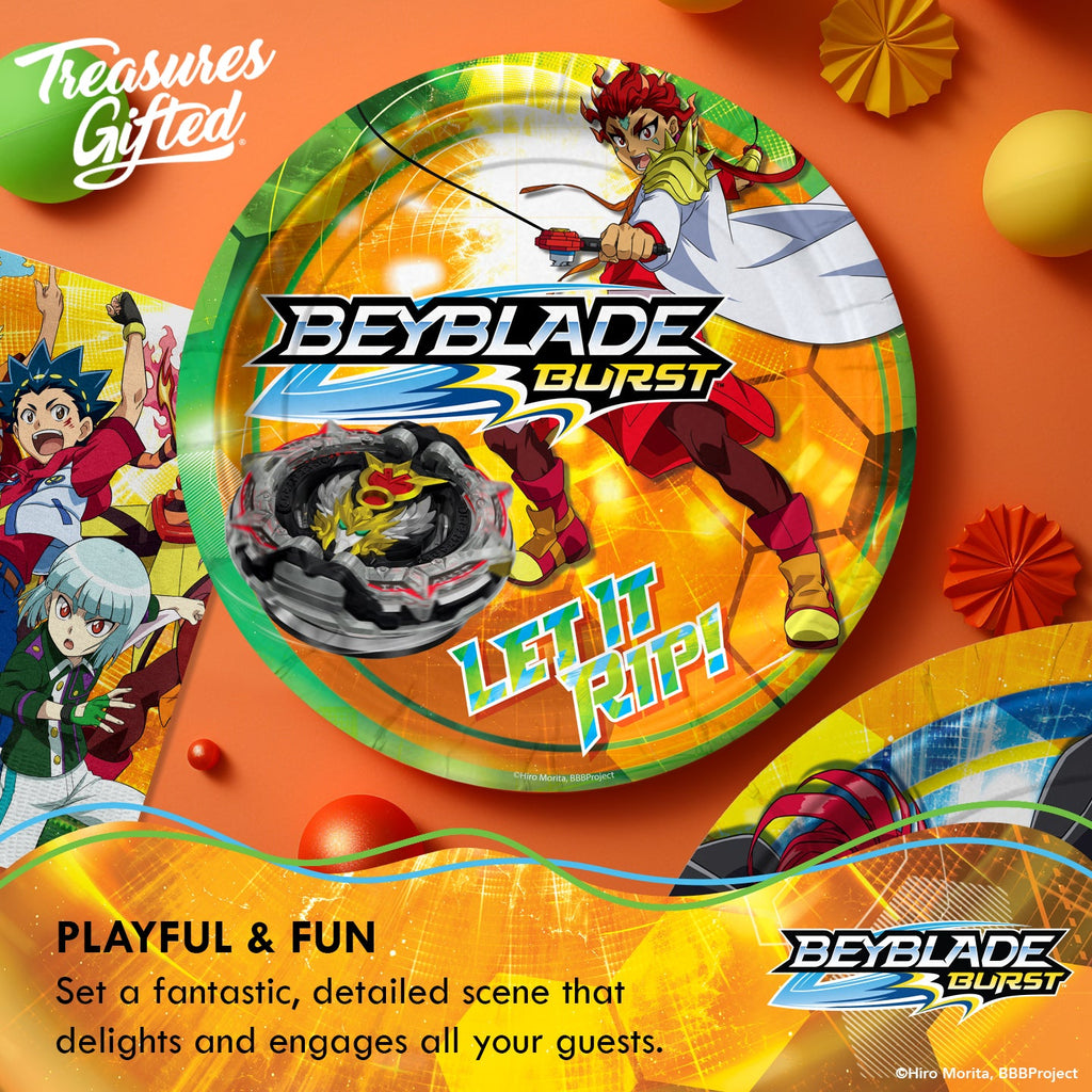 BEYBLADE Plates 7in - BEYBLADE Party Supplies