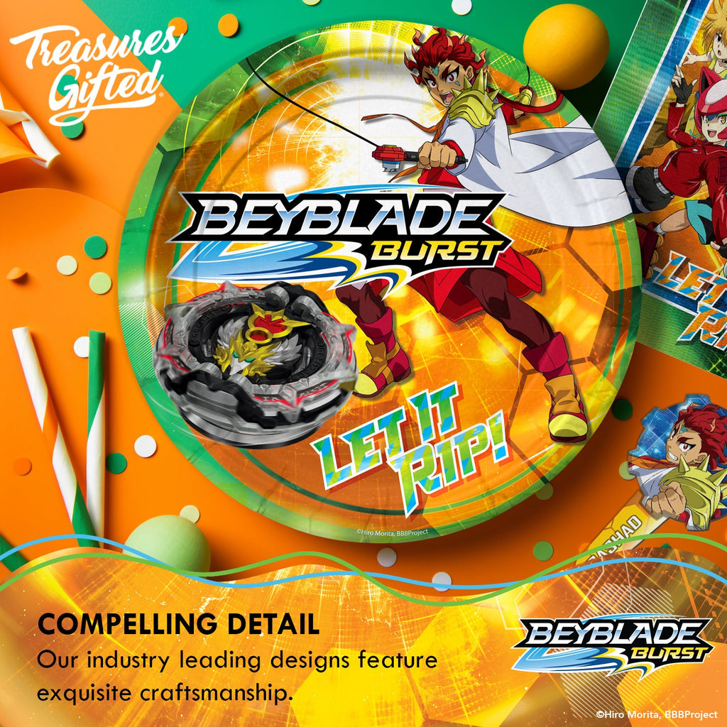 BEYBLADE Plates 7in - BEYBLADE Party Supplies