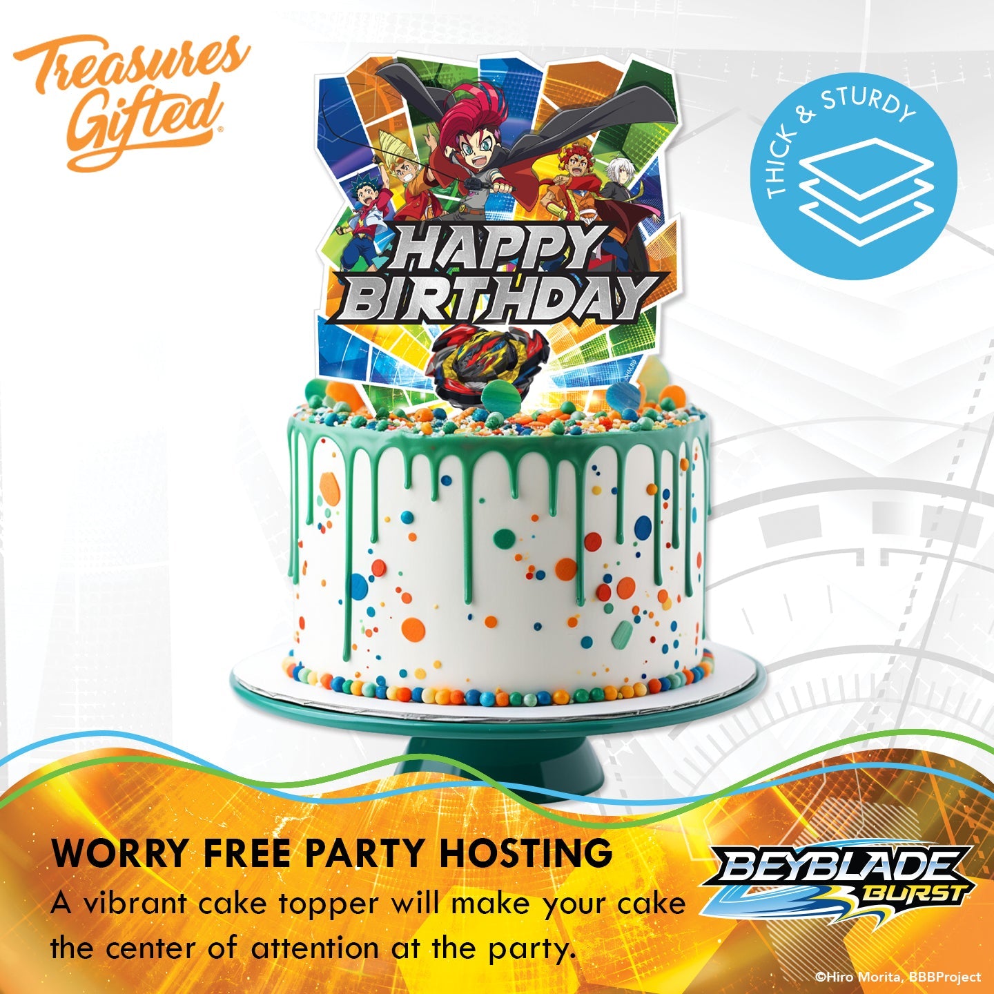 BEYBLADE Cake Topper - BEYBLADE Party Supplies