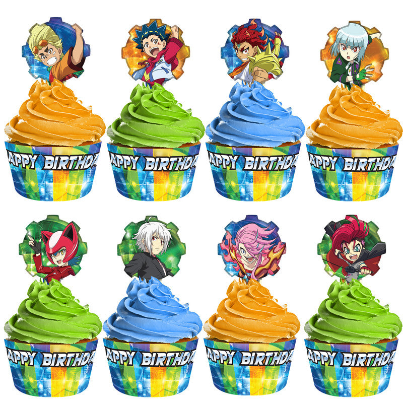 BEYBLADE Cupcake Toppers & BEYBLADE Cupcake Wrappers