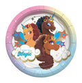 Afro Unicorn Plates 9in - Afro Unicorn Party Decorations